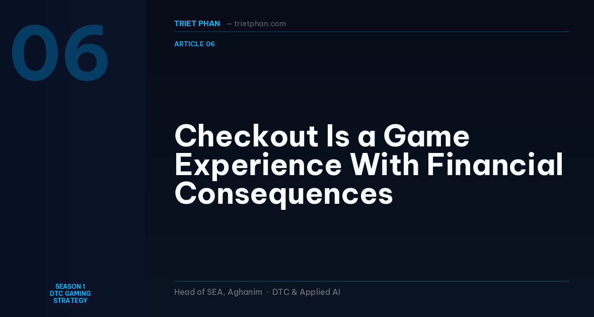 Checkout Là Trải Nghiệm Game Với Hệ Quả Tài Chính